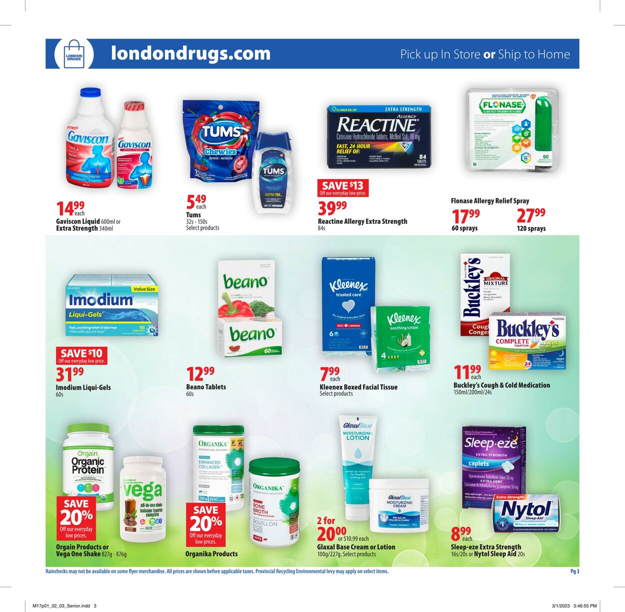 Circulaire London Drugs 17.03.2023 - 29.03.2023