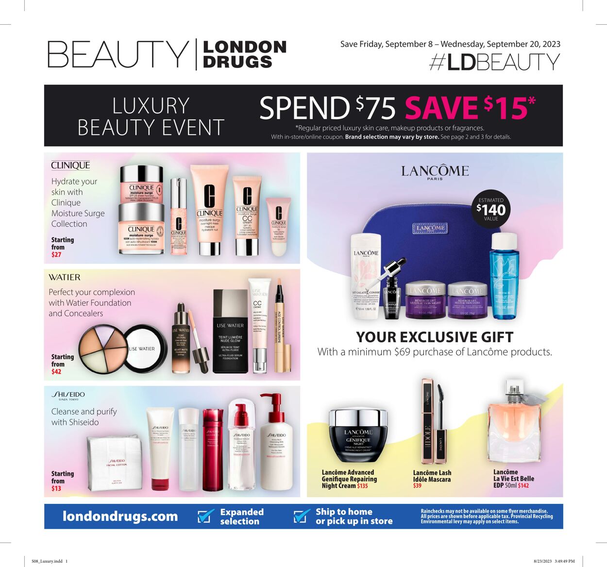 Circulaire London Drugs 08.09.2023 - 20.09.2023