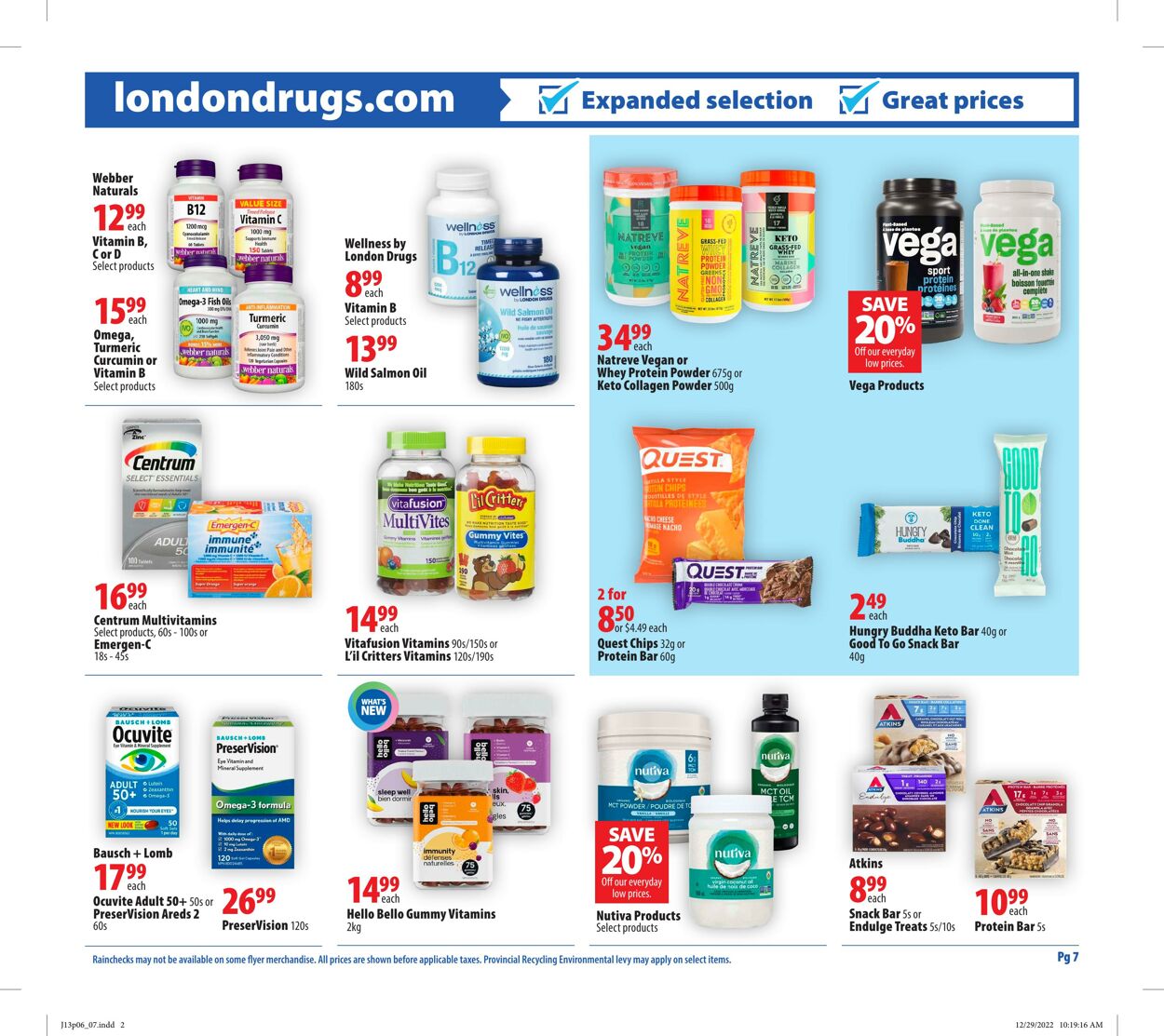 Circulaire London Drugs 13.01.2023 - 18.01.2023