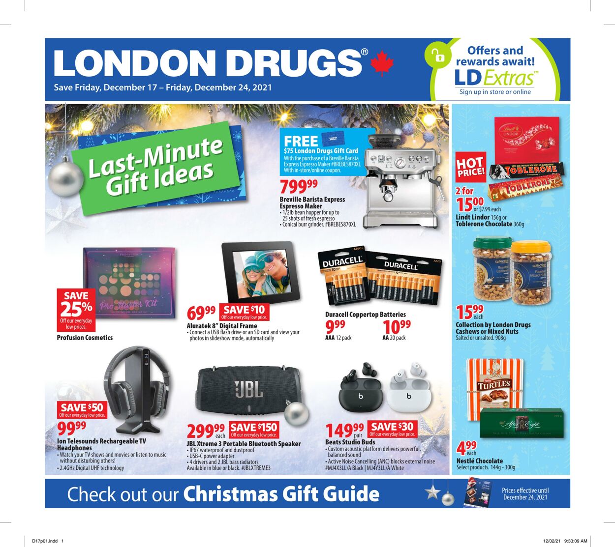 Circulaire London Drugs 17.12.2021 - 24.12.2021