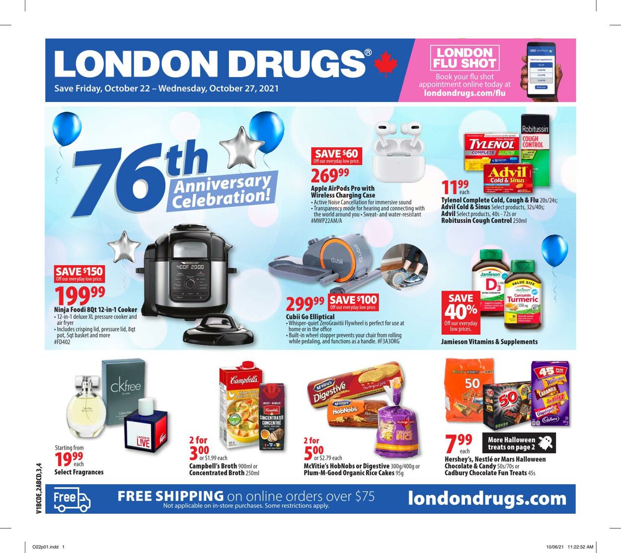 Circulaire London Drugs 22.10.2021 - 27.10.2021