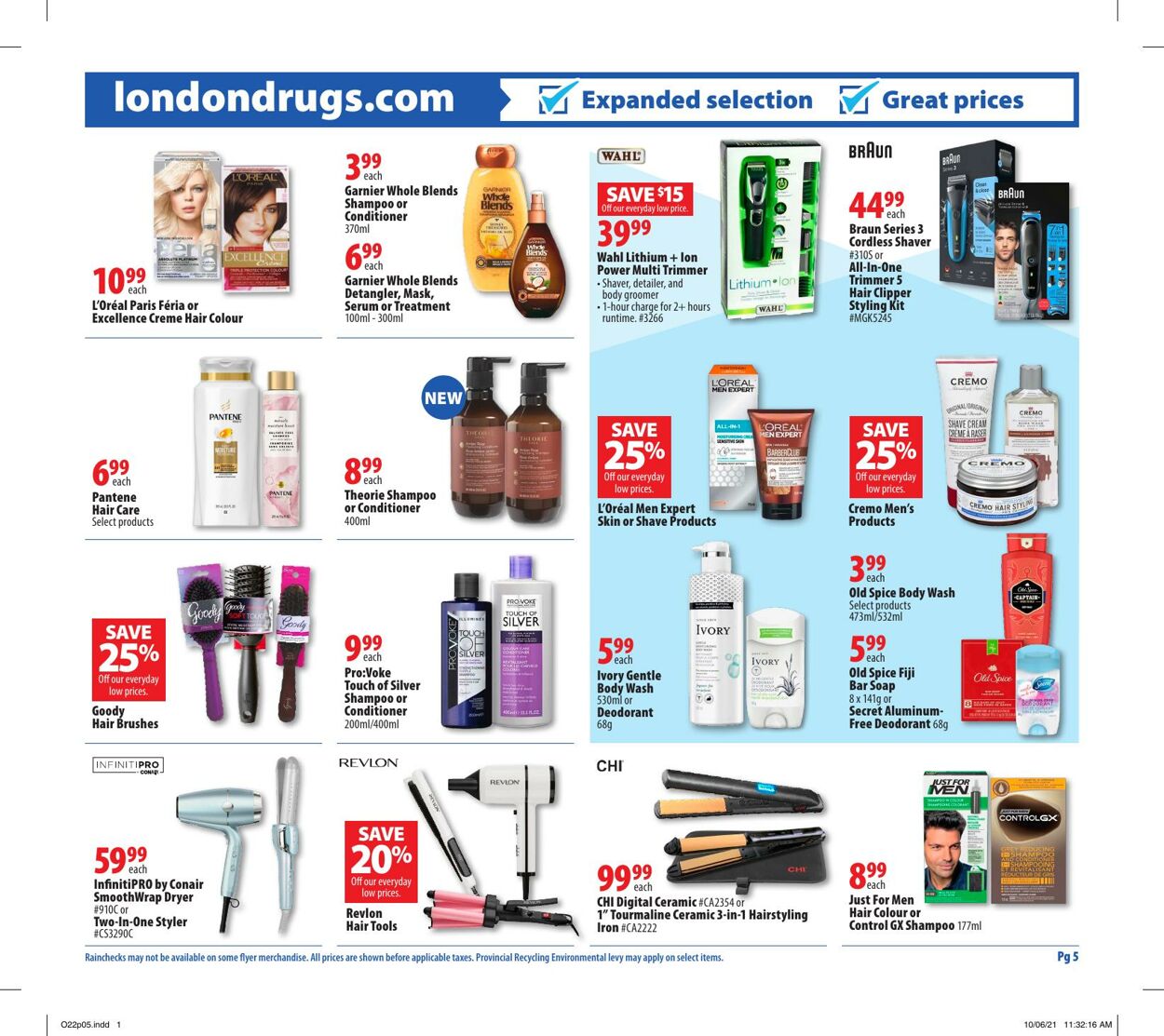 Circulaire London Drugs 22.10.2021 - 27.10.2021