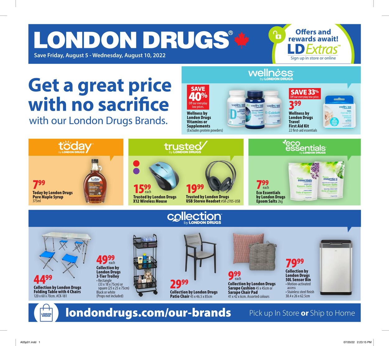 Circulaire London Drugs 05.08.2022 - 10.08.2022