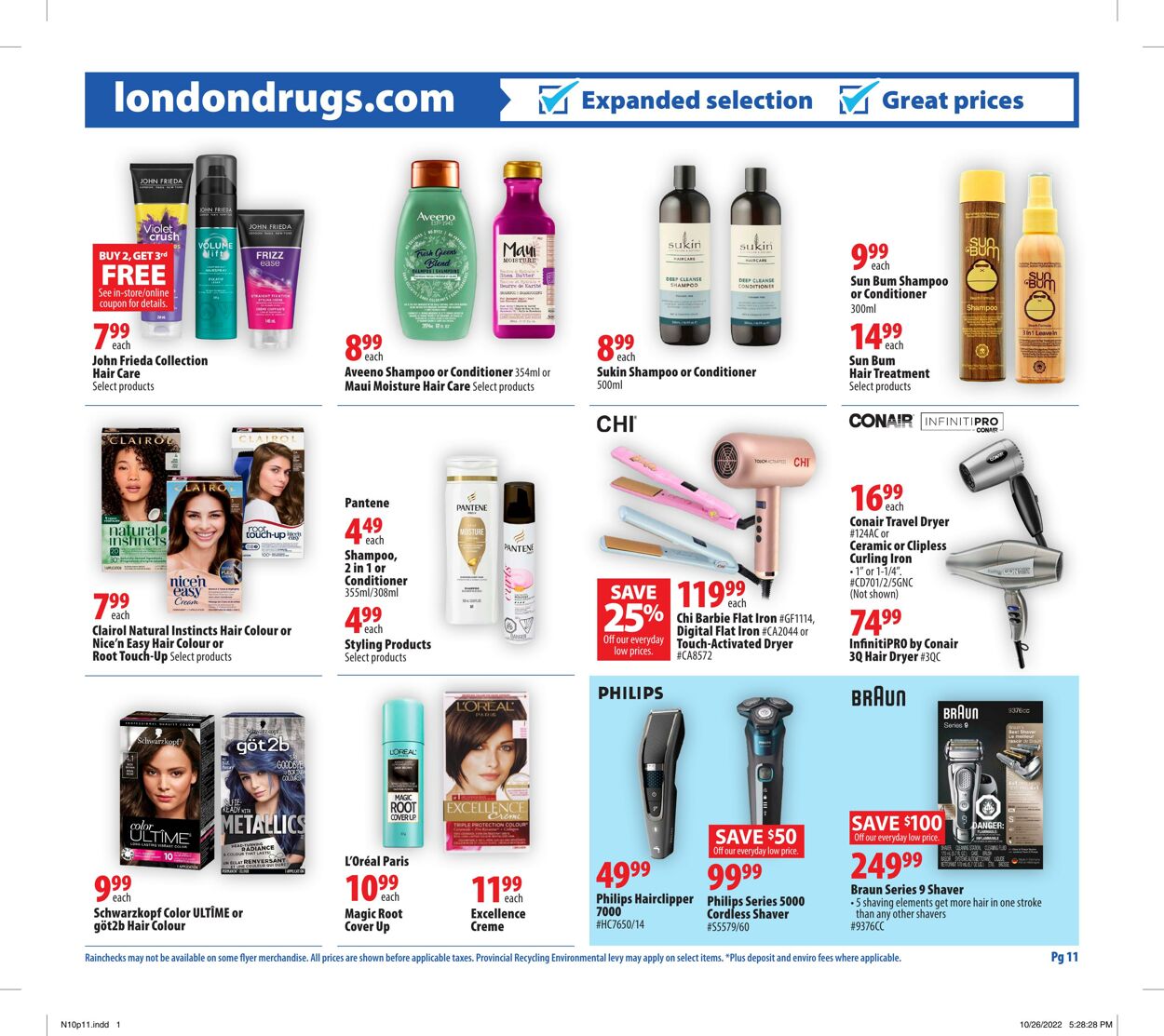 Circulaire London Drugs 10.11.2022 - 16.11.2022