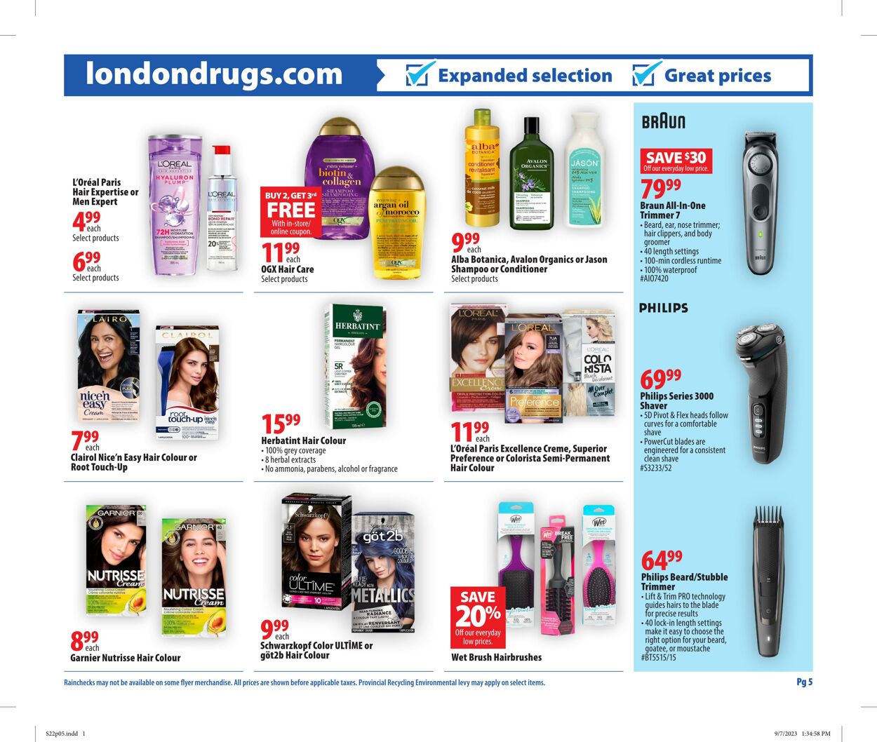 Circulaire London Drugs 22.09.2023 - 27.09.2023