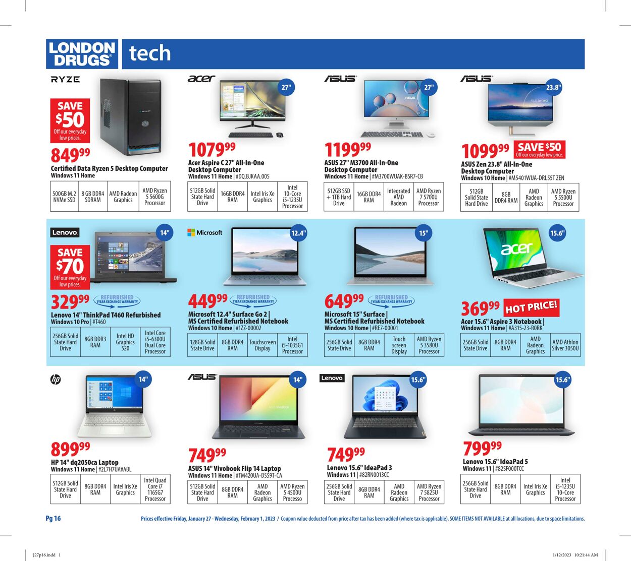 Circulaire London Drugs 27.01.2023 - 01.02.2023