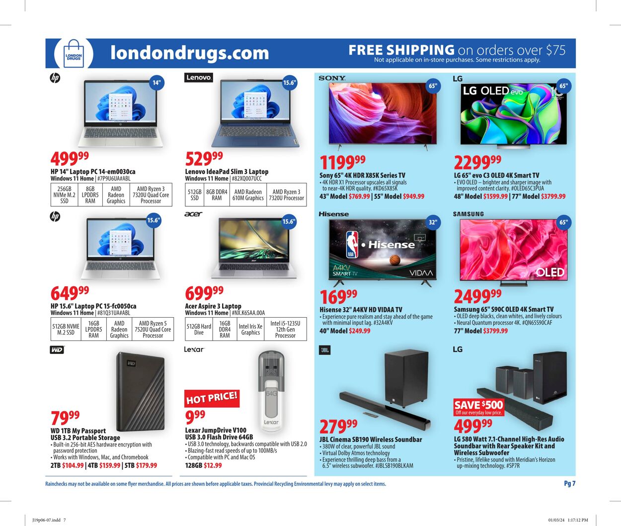 Circulaire London Drugs 19.01.2024 - 24.01.2024