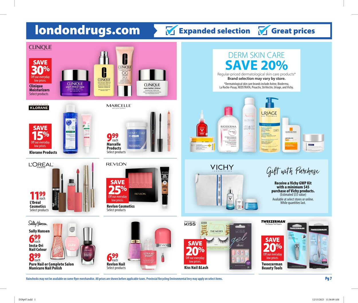 Circulaire London Drugs 29.12.2023 - 03.01.2024