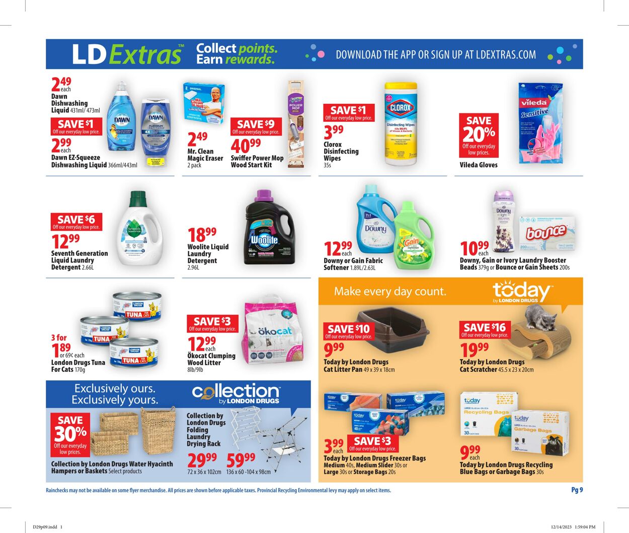 Circulaire London Drugs 29.12.2023 - 03.01.2024