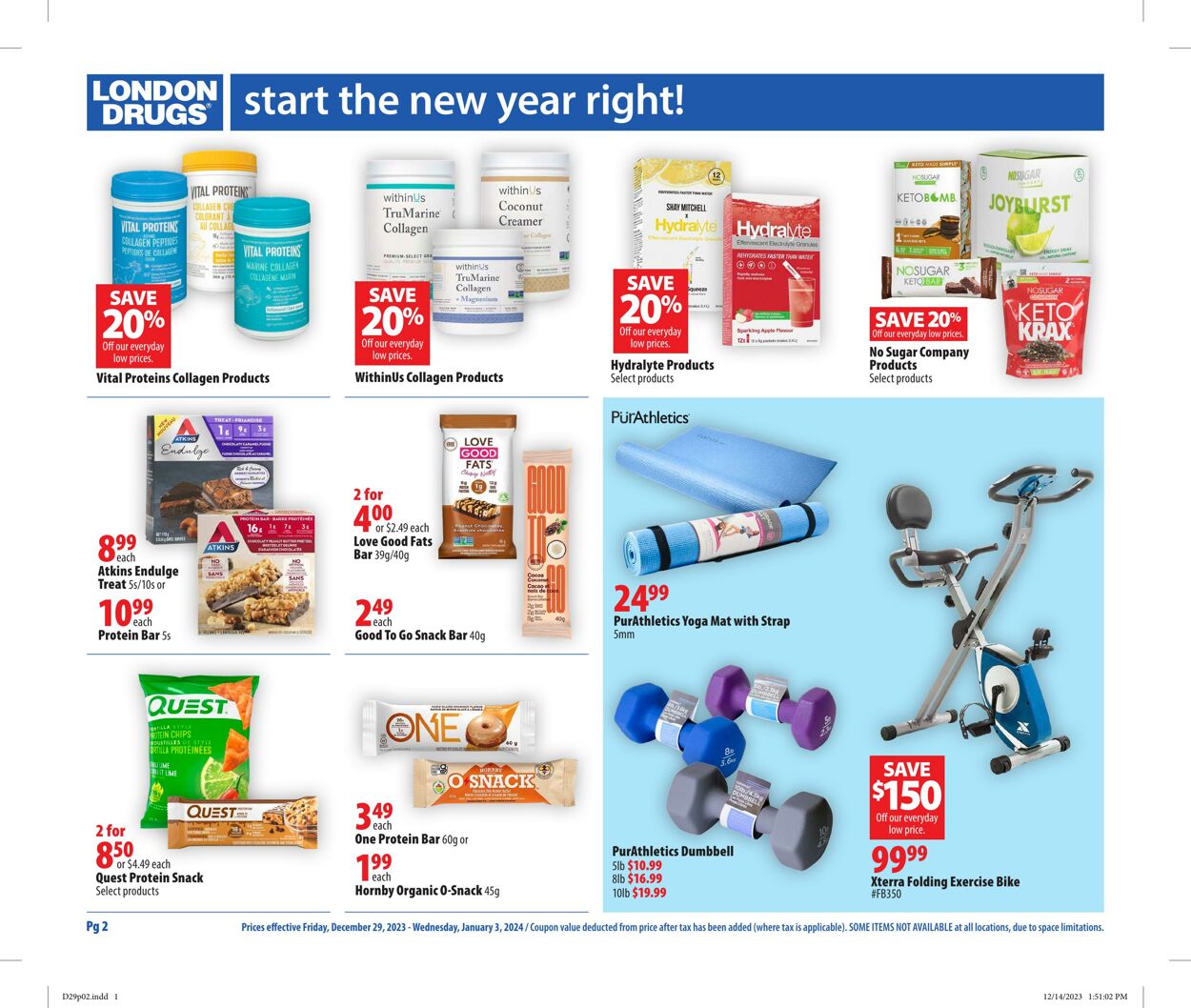 Circulaire London Drugs 29.12.2023 - 03.01.2024