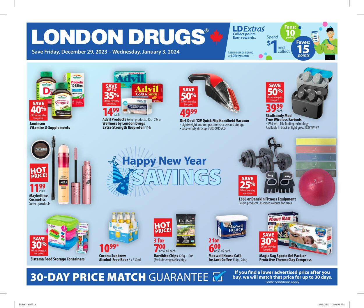 Circulaire London Drugs 29.12.2023 - 03.01.2024