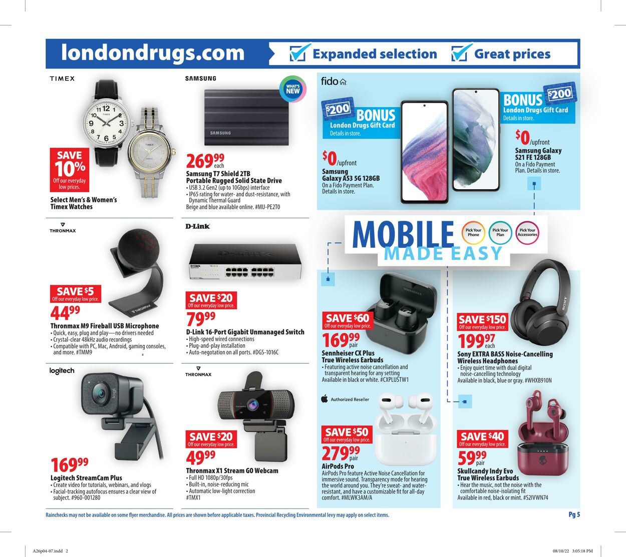 Circulaire London Drugs 26.08.2022 - 31.08.2022
