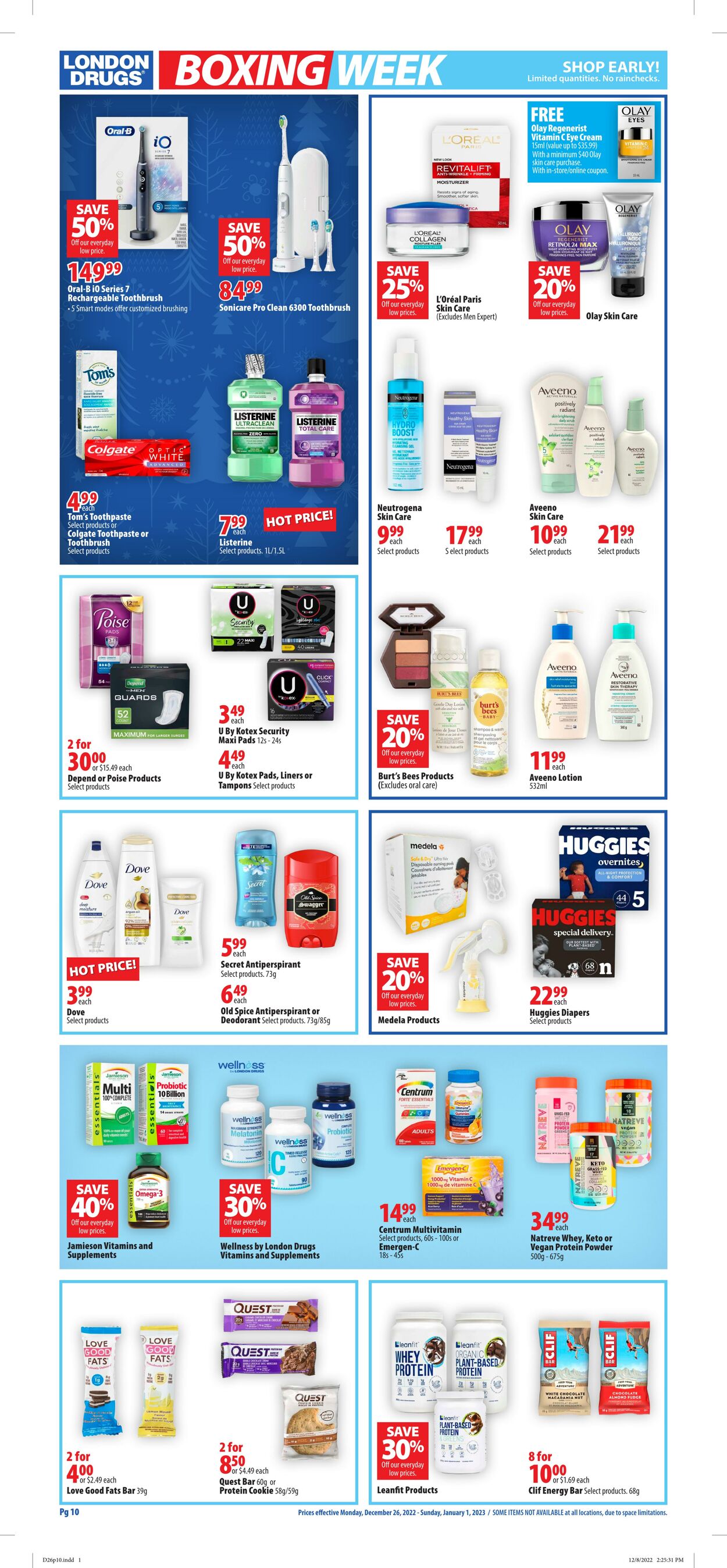 Circulaire London Drugs 26.12.2022 - 01.01.2023