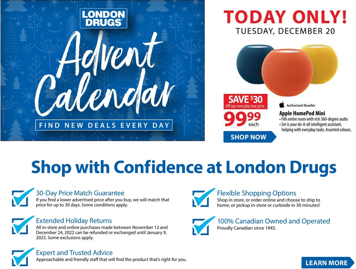 Circulaire London Drugs 26.12.2022 - 01.01.2023