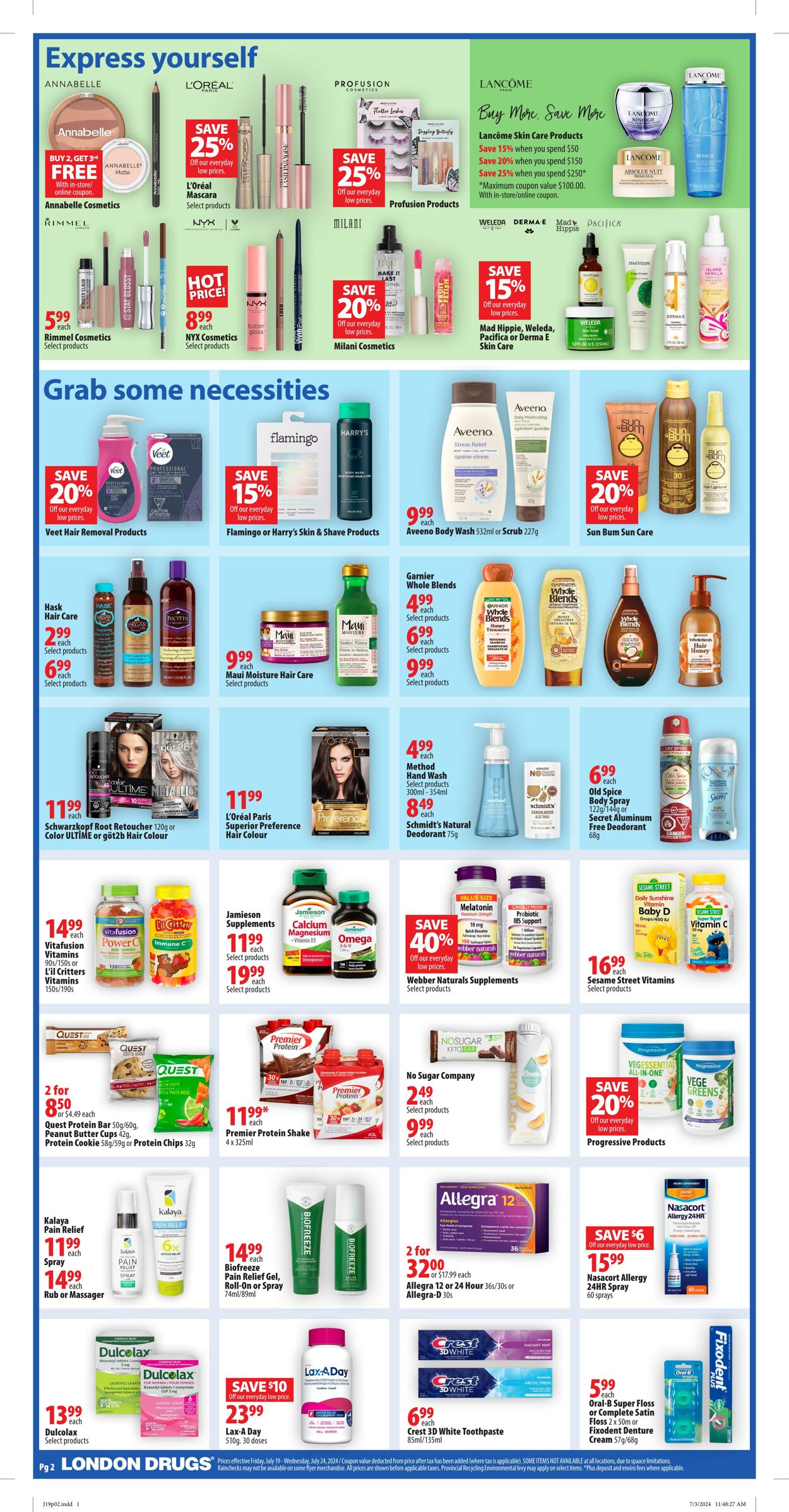 Circulaire London Drugs 19.07.2024 - 24.07.2024