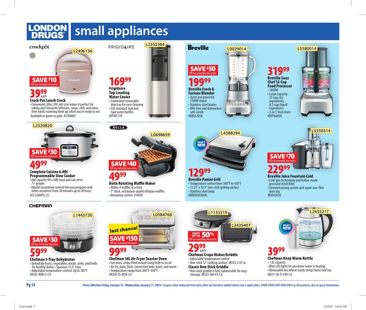 Circulaire London Drugs 12.01.2024 - 17.01.2024