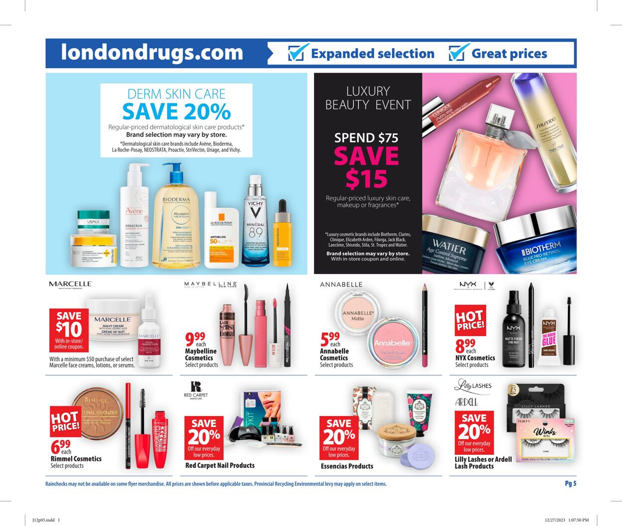 Circulaire London Drugs 12.01.2024 - 17.01.2024