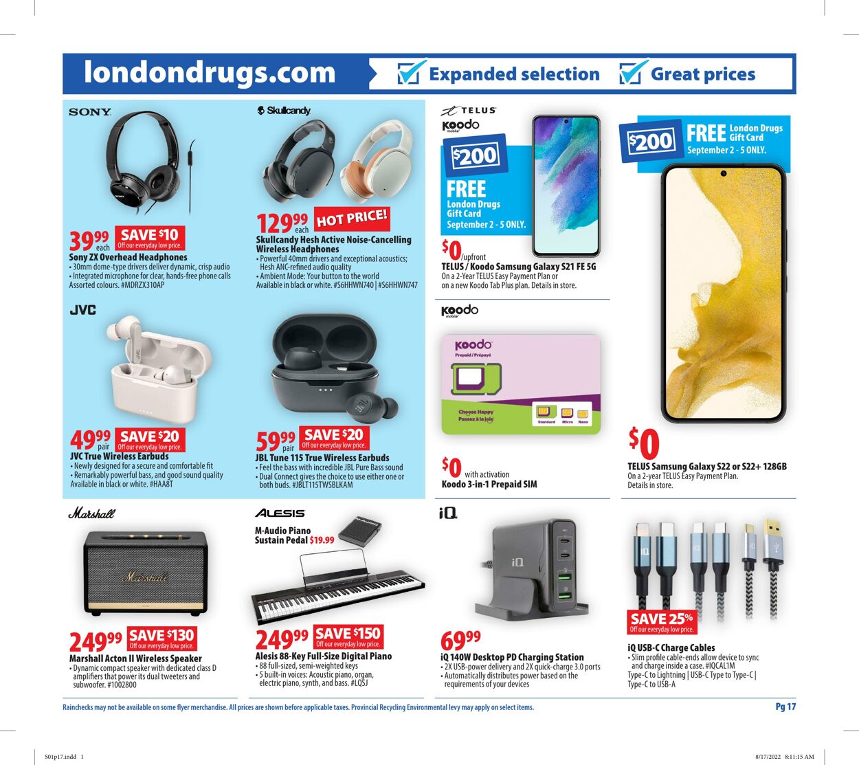 Circulaire London Drugs 01.09.2022 - 07.09.2022