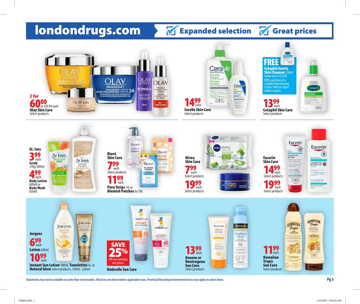 Circulaire London Drugs 28.07.2023 - 02.08.2023