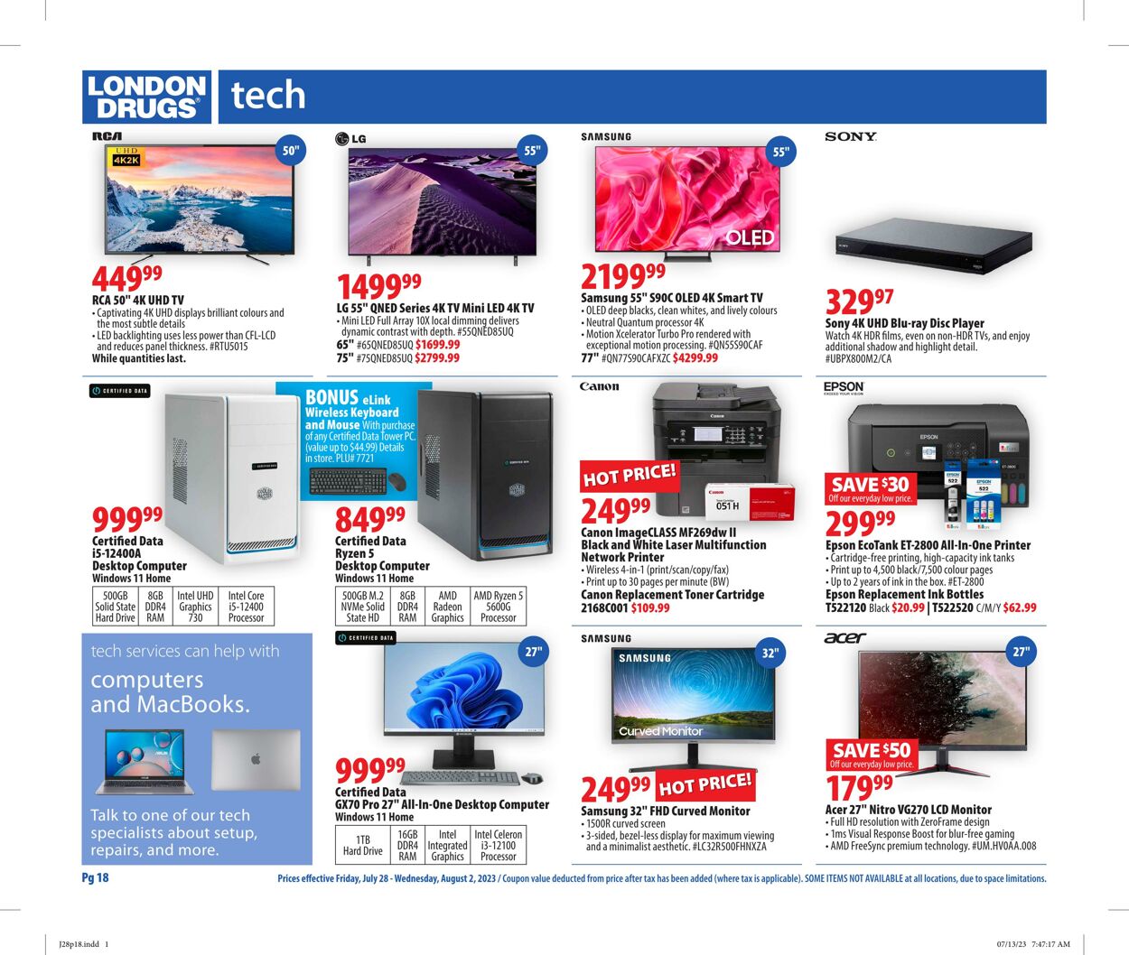 Circulaire London Drugs 28.07.2023 - 02.08.2023