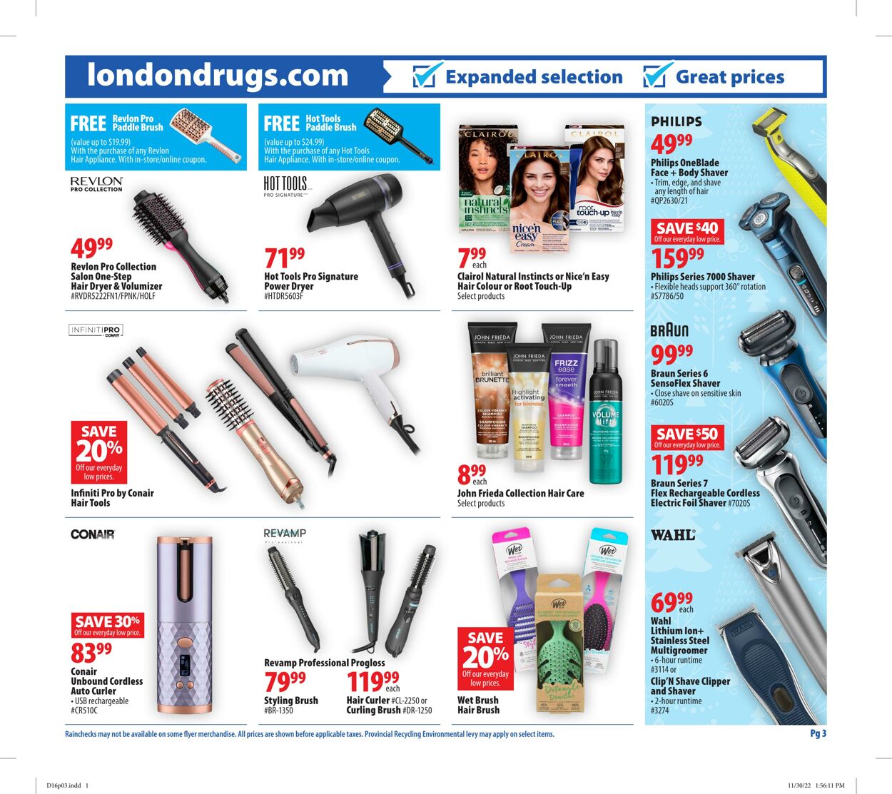 Circulaire London Drugs 16.12.2022 - 21.12.2022