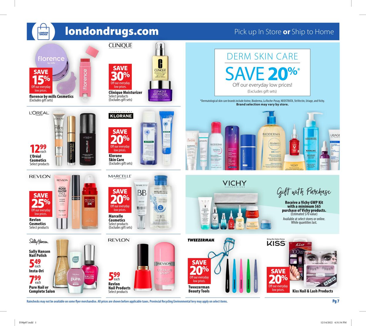 Circulaire London Drugs 30.12.2022 - 04.01.2023