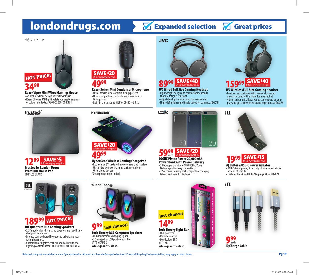 Circulaire London Drugs 30.12.2022 - 04.01.2023