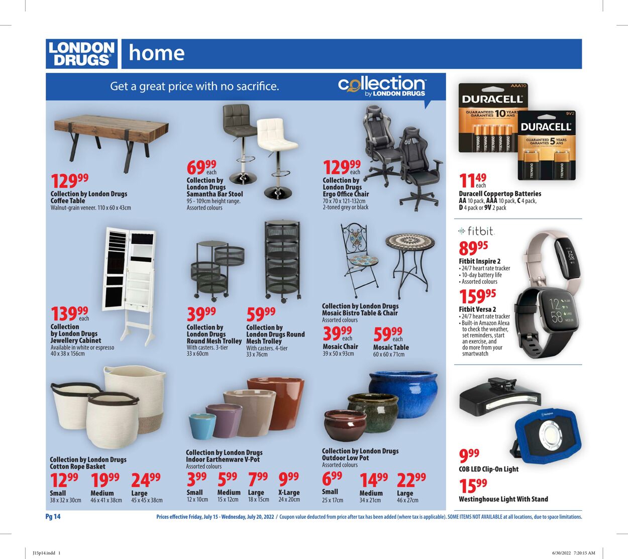 Circulaire London Drugs 15.07.2022 - 20.07.2022