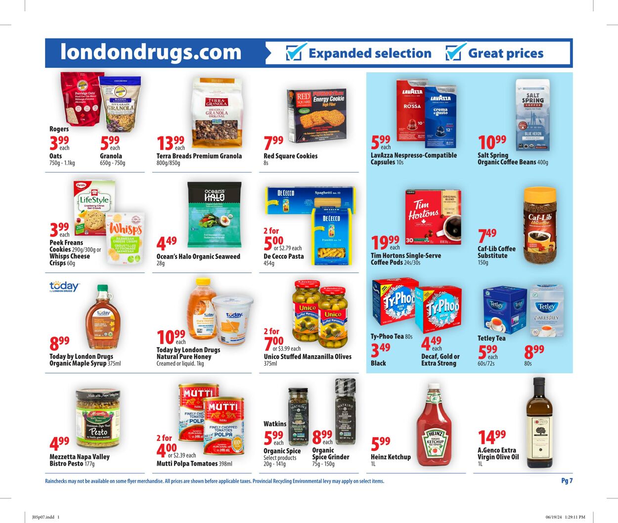 Circulaire London Drugs 05.07.2024 - 10.07.2024