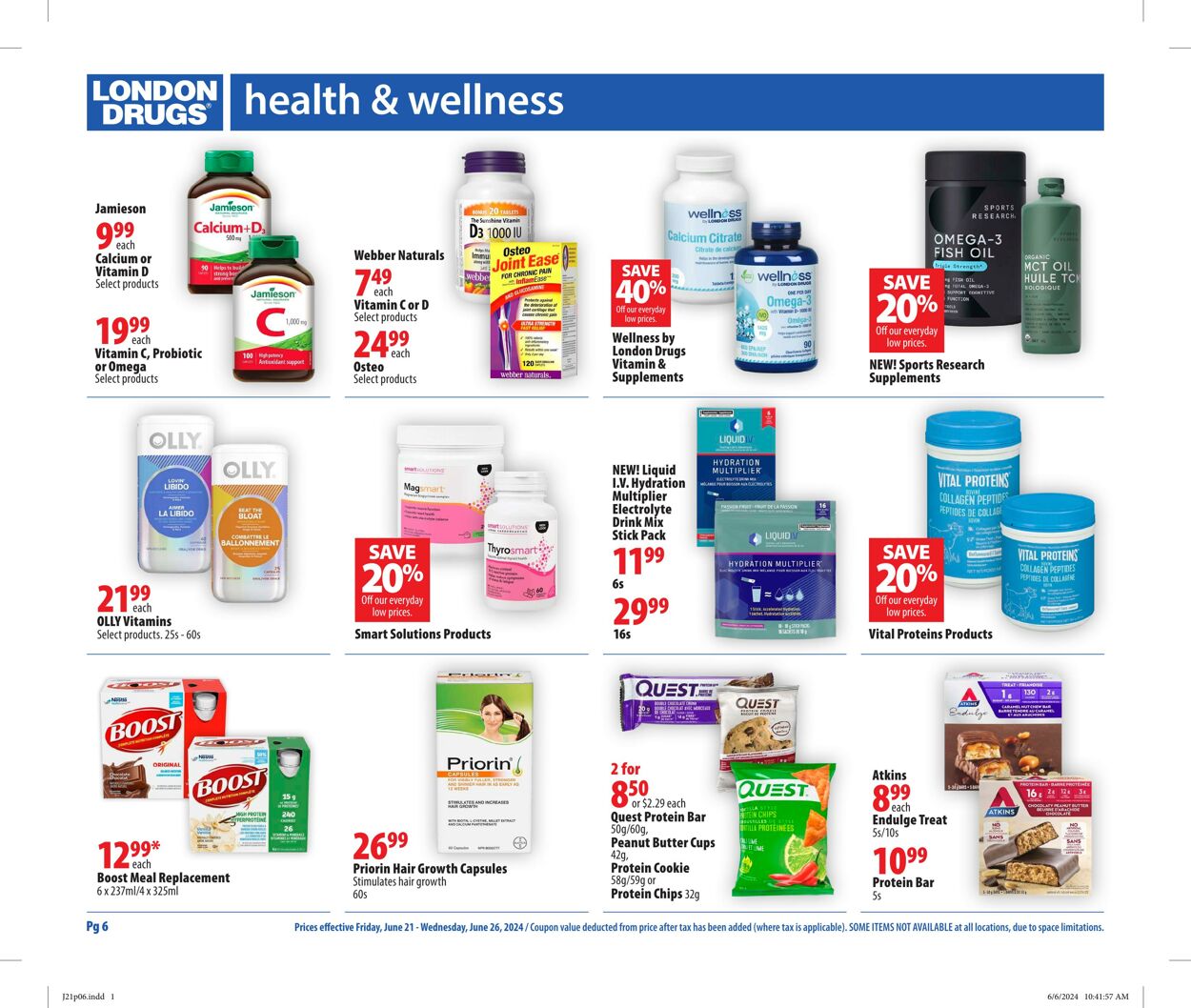 Circulaire London Drugs 21.06.2024 - 26.06.2024