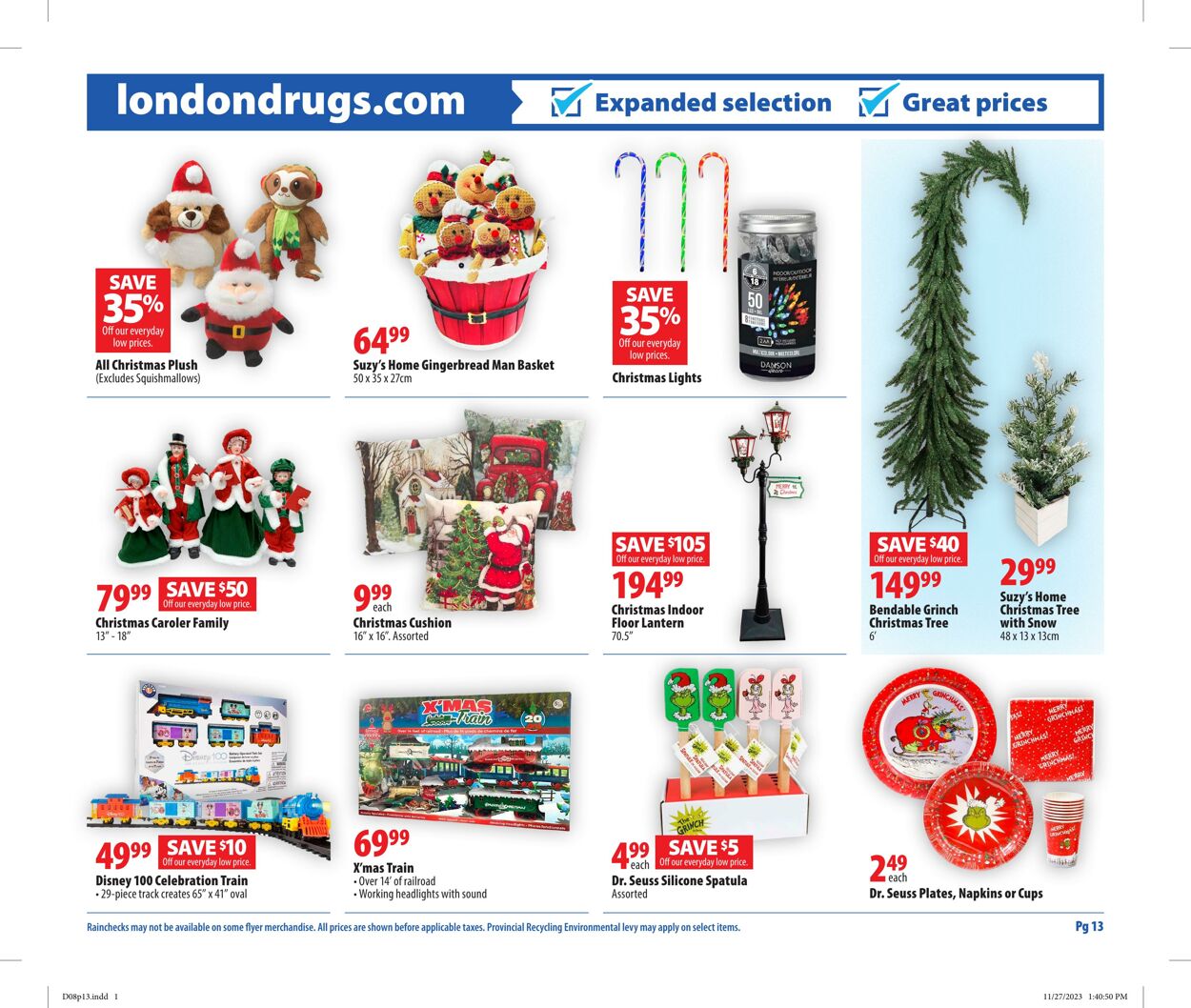 Circulaire London Drugs 08.12.2023 - 13.12.2023