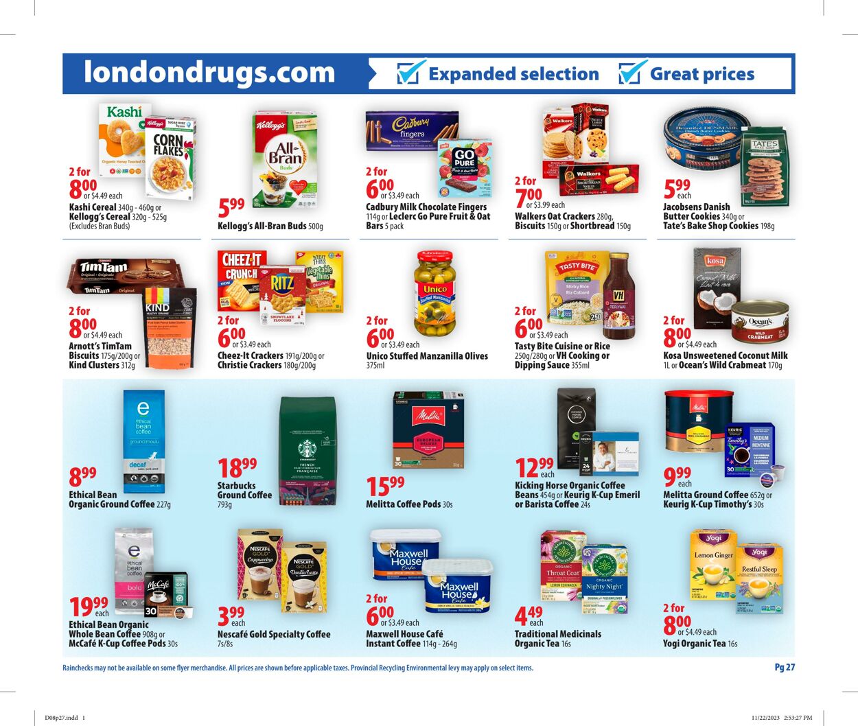 Circulaire London Drugs 08.12.2023 - 13.12.2023