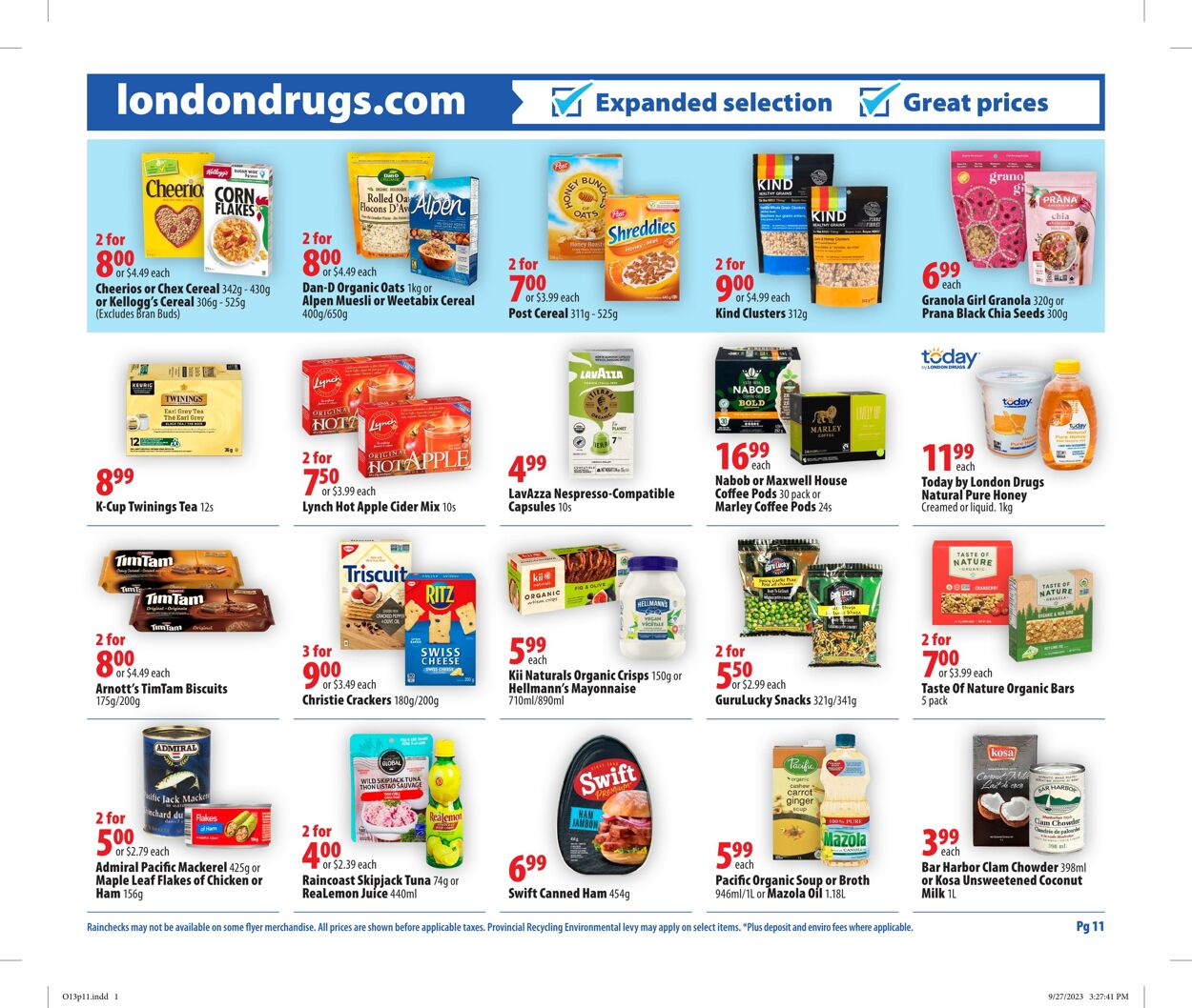 Circulaire London Drugs 13.10.2023 - 18.10.2023