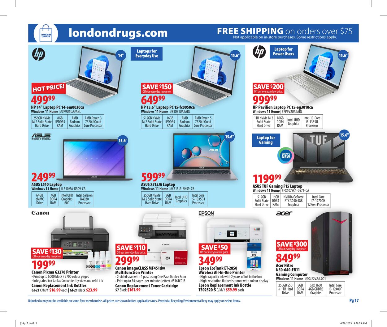 Circulaire London Drugs 14.07.2023 - 19.07.2023