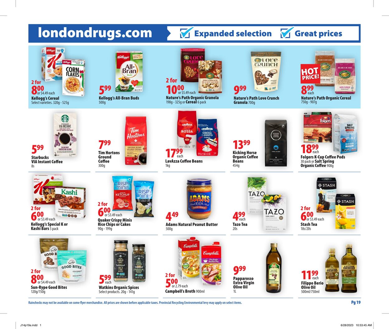 Circulaire London Drugs 14.07.2023 - 19.07.2023