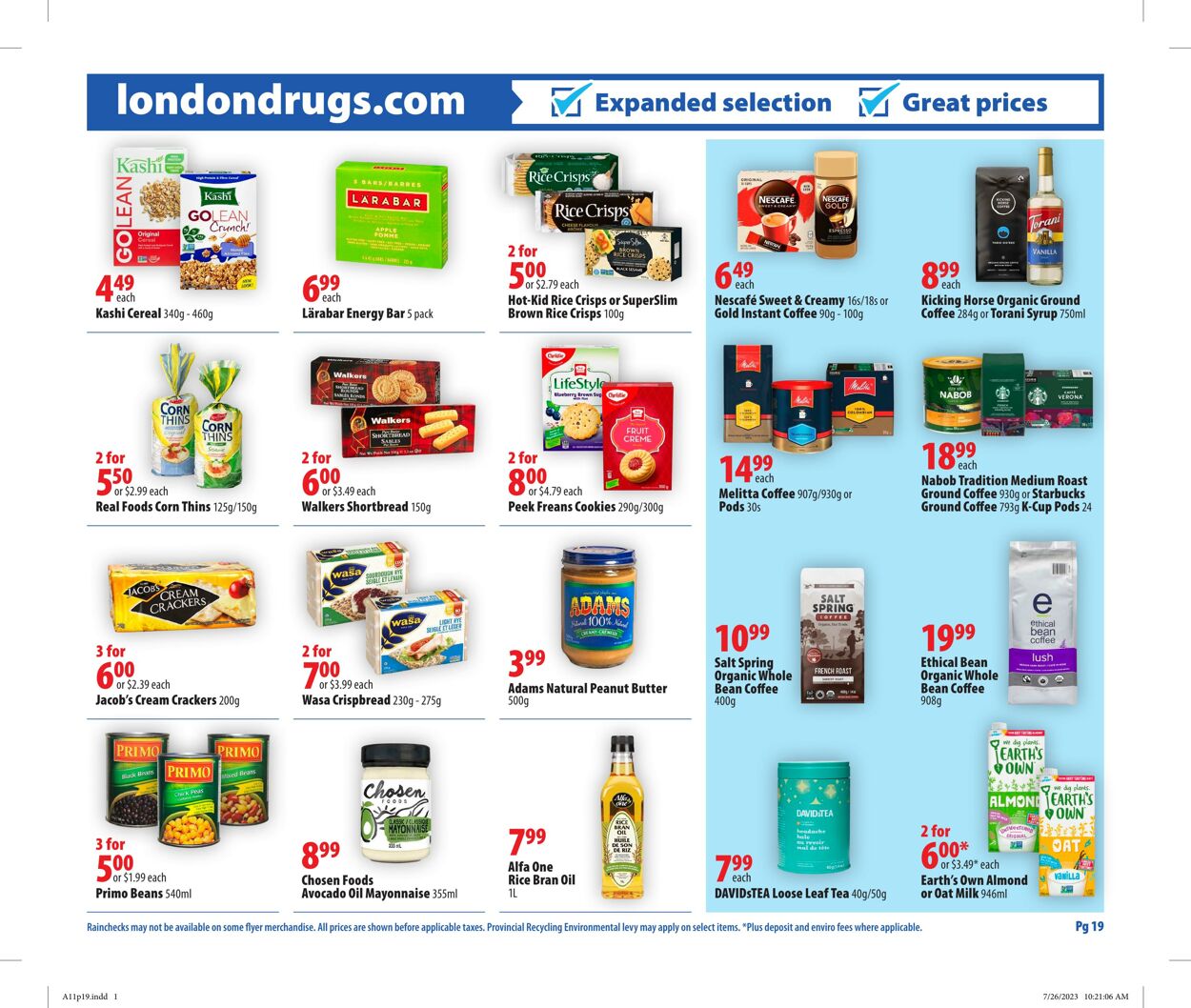 Circulaire London Drugs 11.08.2023 - 16.08.2023