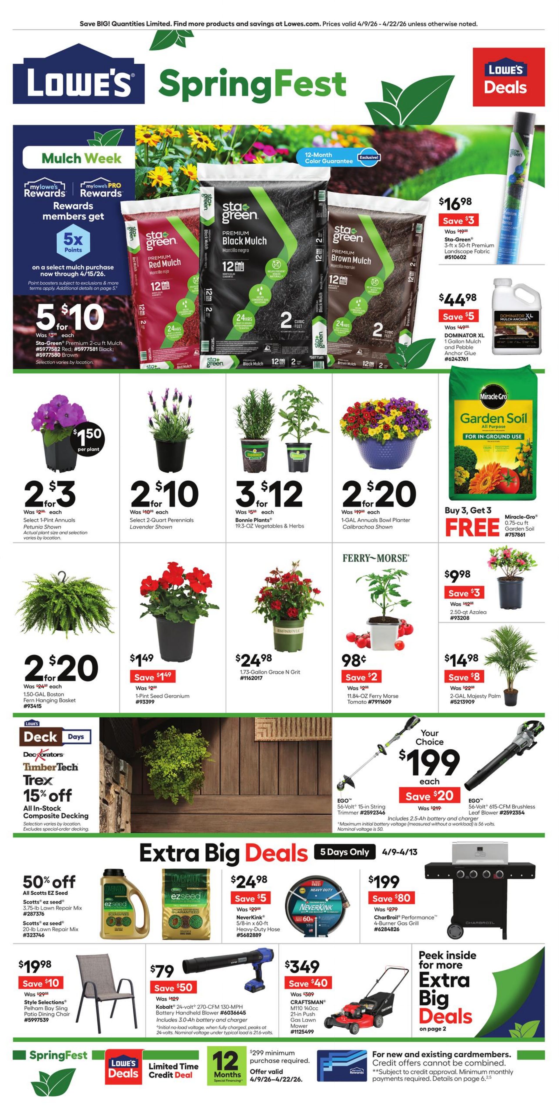 Circulaire Lowe's 09.04.2026 - 22.04.2026