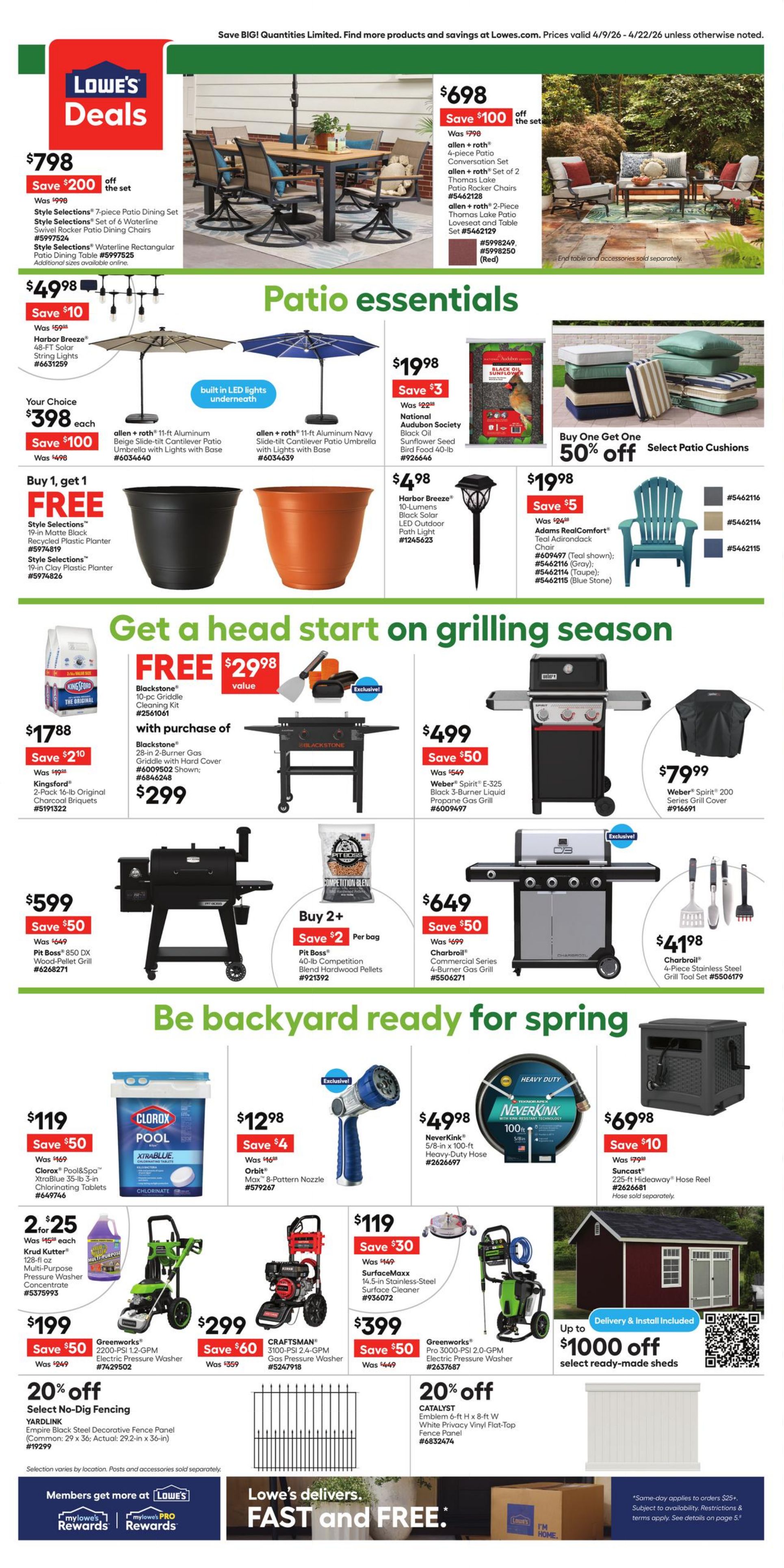 Circulaire Lowe's 09.04.2026 - 22.04.2026