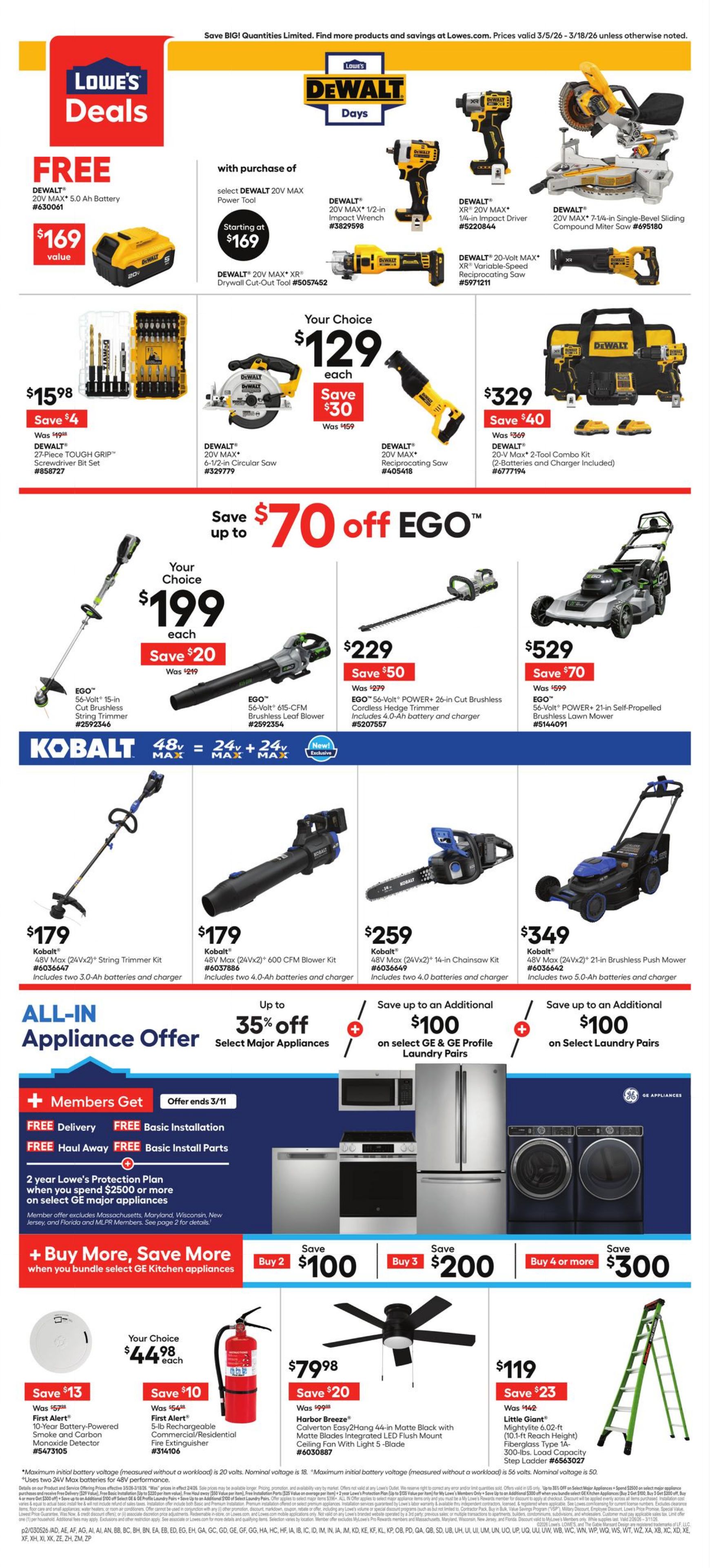 Circulaire Lowe's 05.03.2026 - 18.03.2026