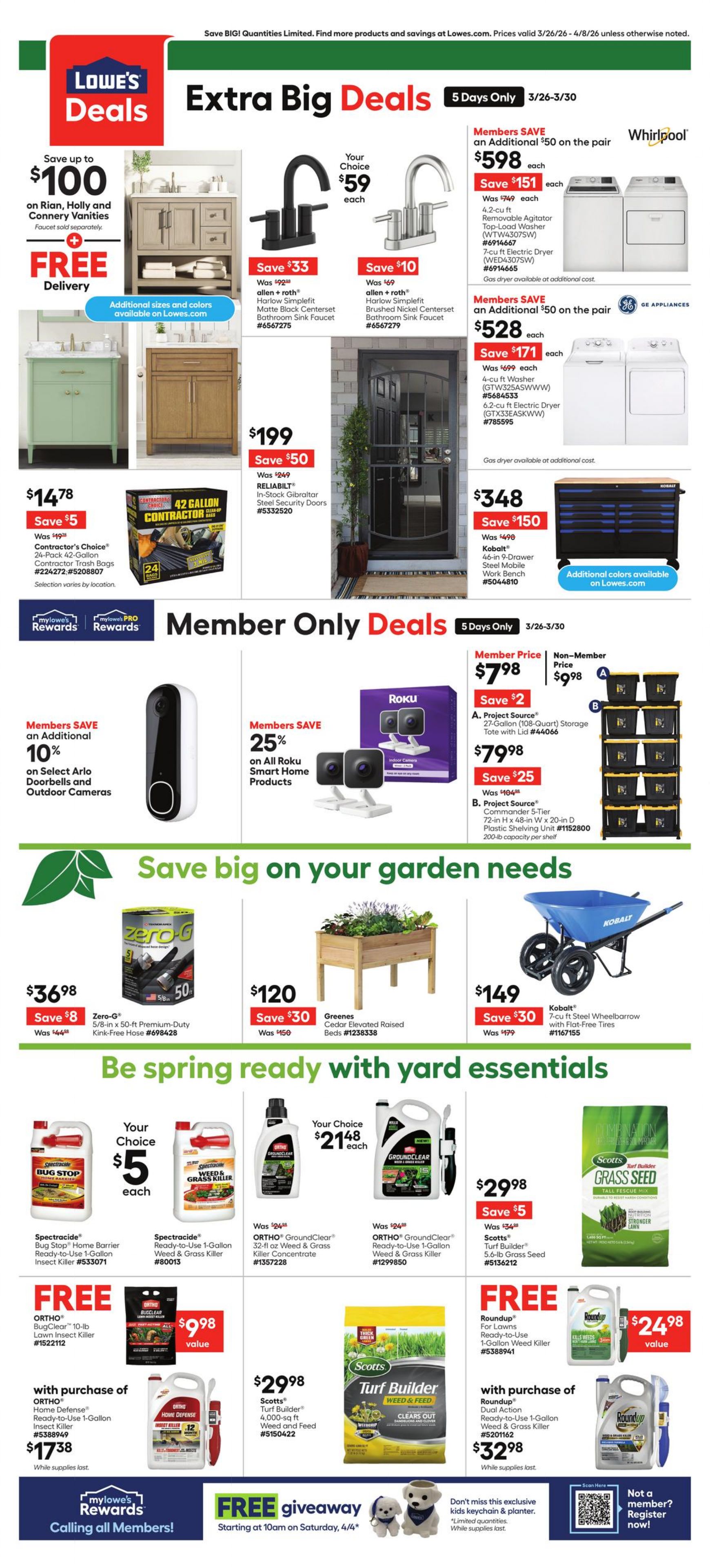 Circulaire Lowe's 26.03.2026 - 08.04.2026