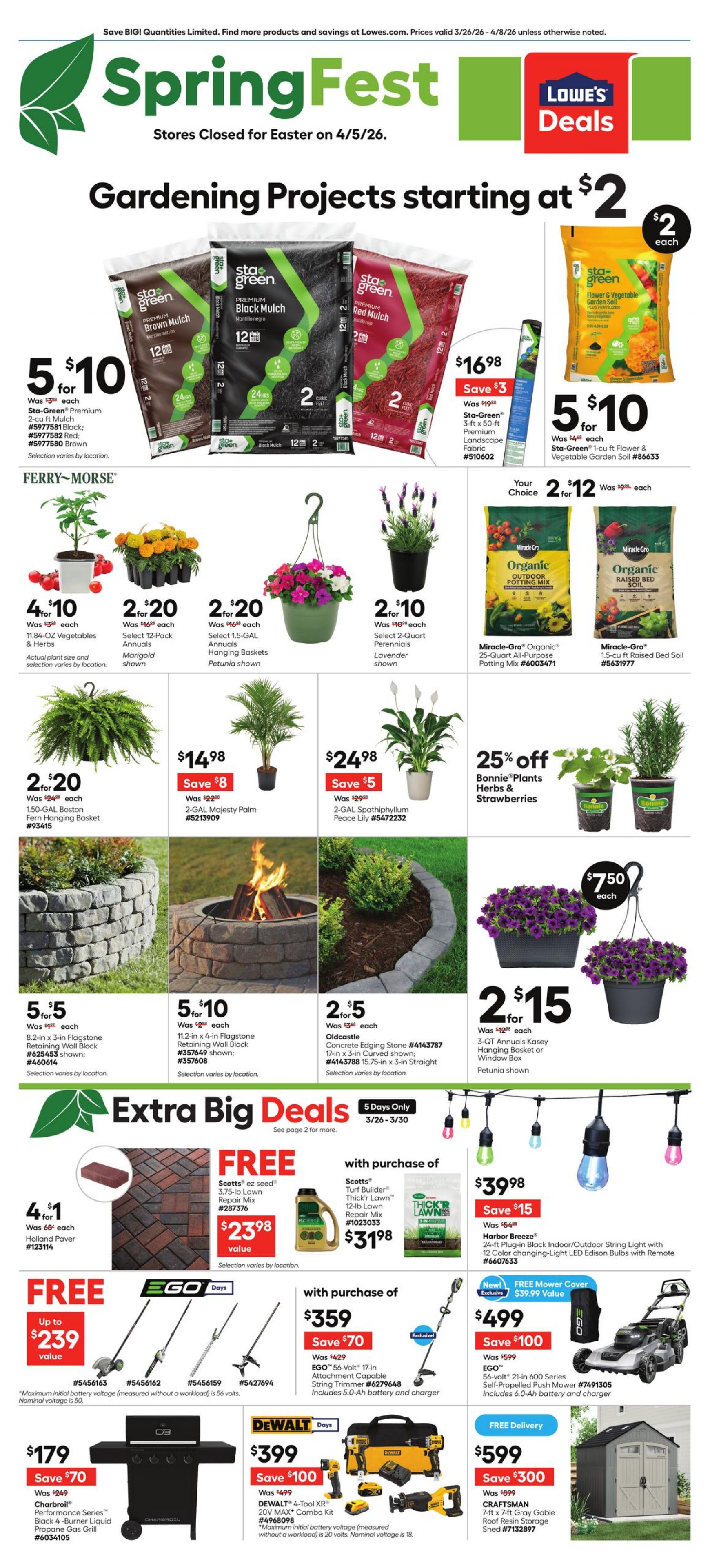 Circulaire Lowe's 26.03.2026 - 08.04.2026