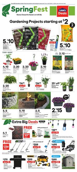 Circulaire Lowe's 09.04.2026 - 22.04.2026