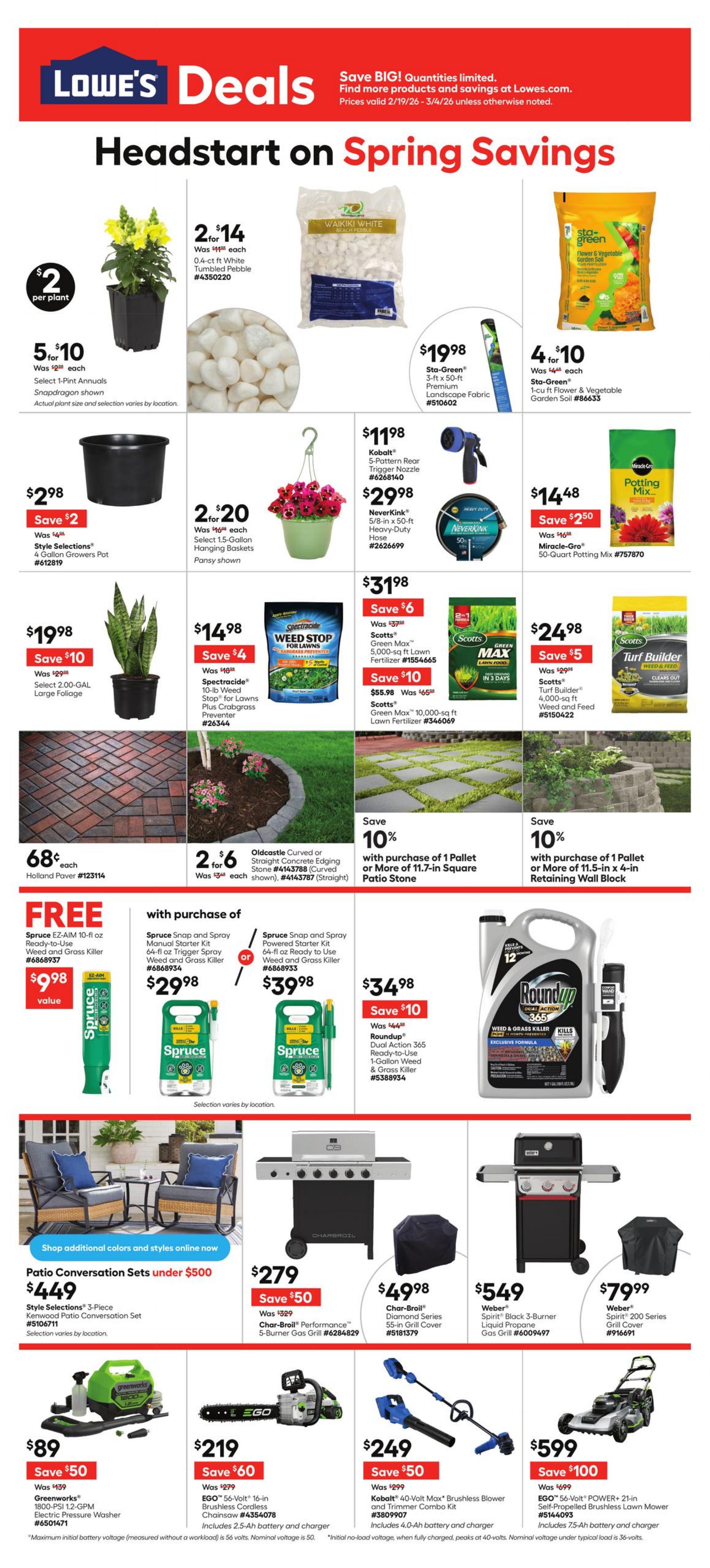 Circulaire Lowe's 19.02.2026 - 04.03.2026