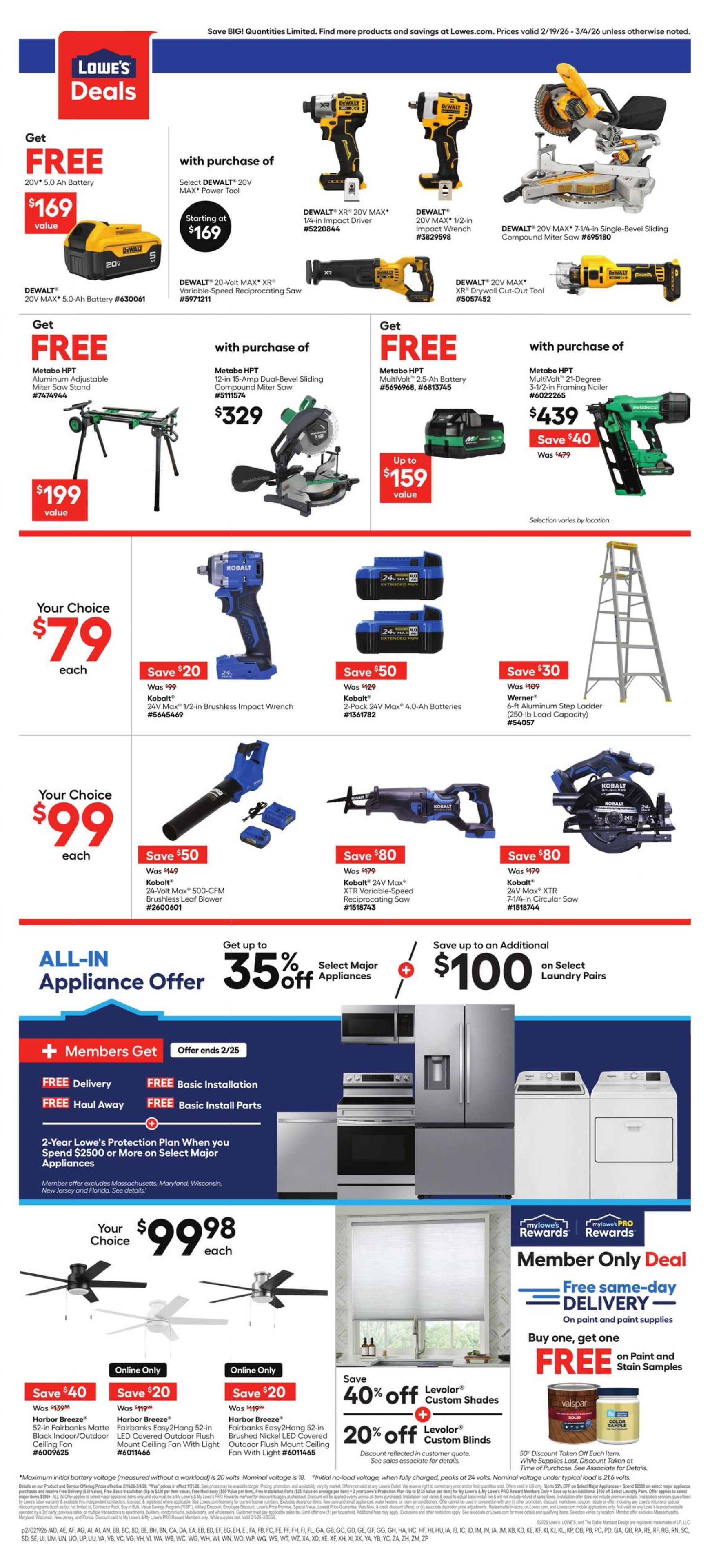 Circulaire Lowe's 19.02.2026 - 04.03.2026