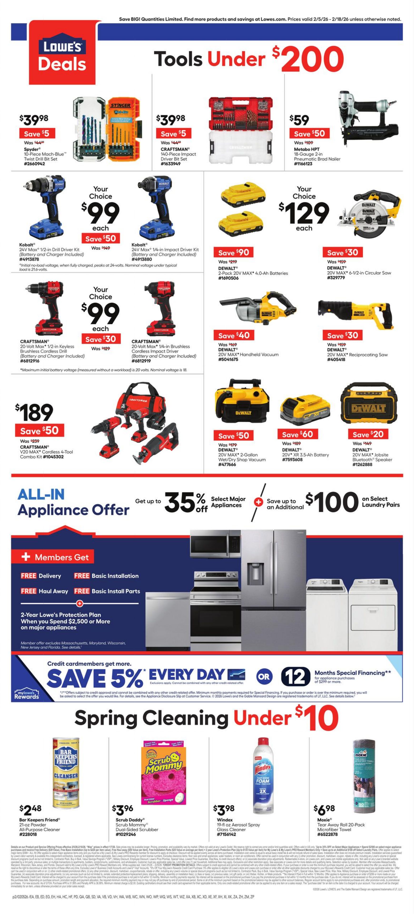Circulaire Lowe's 05.02.2026 - 18.02.2026