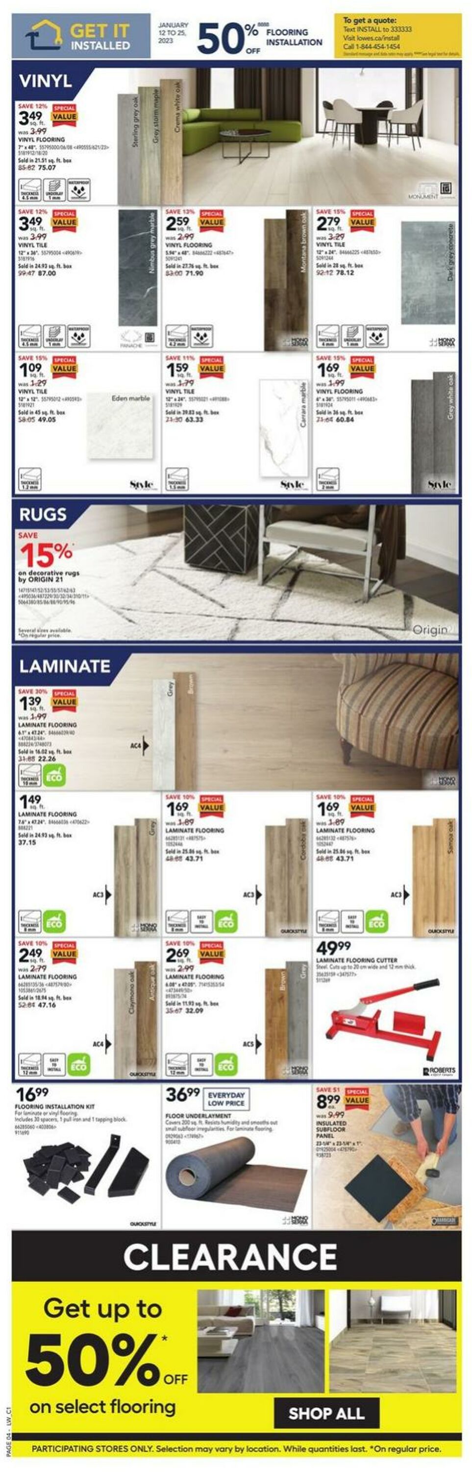 Circulaire Lowe's 19.01.2023 - 25.01.2023