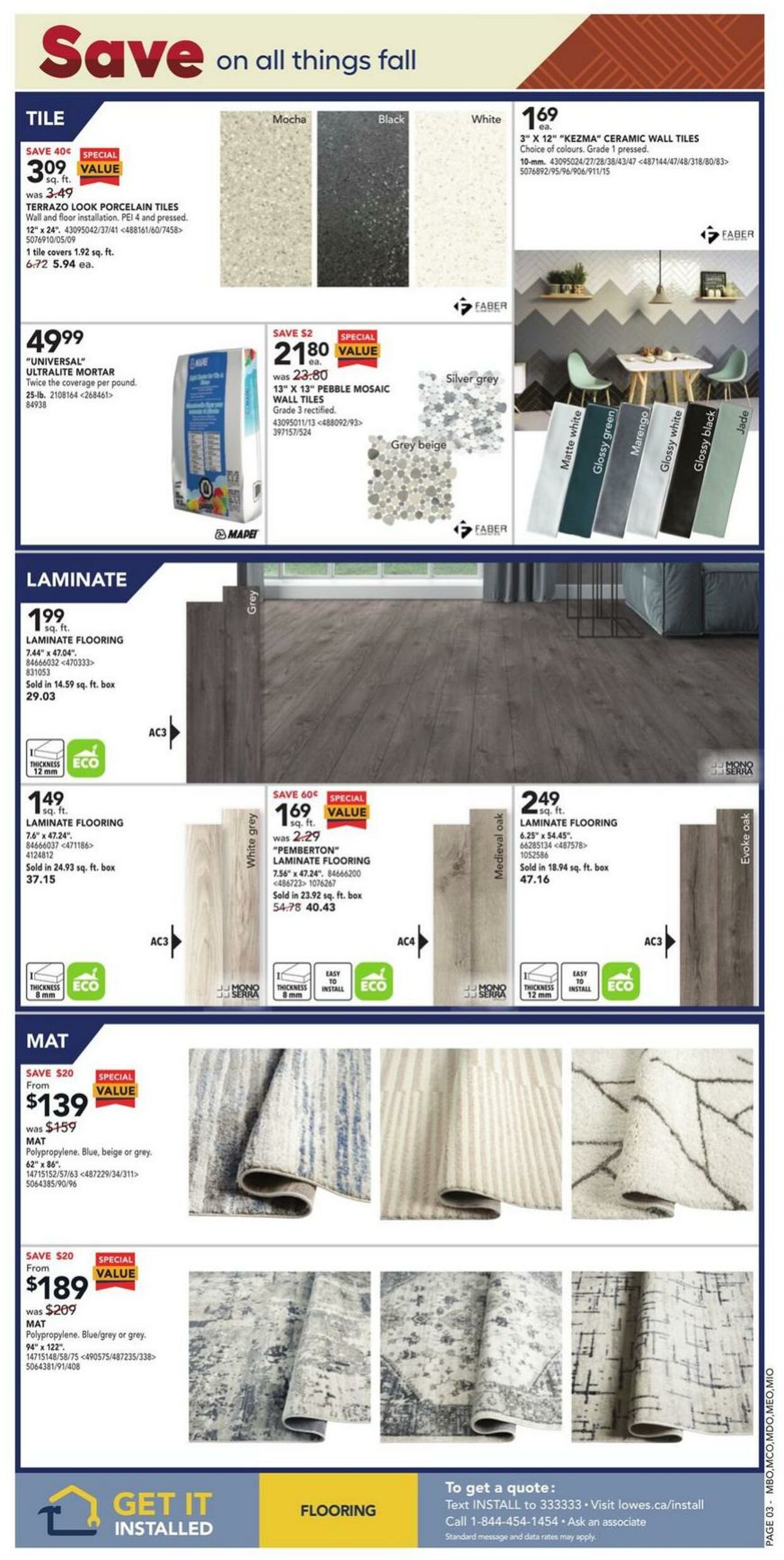 Circulaire Lowe's 01.09.2022 - 07.09.2022