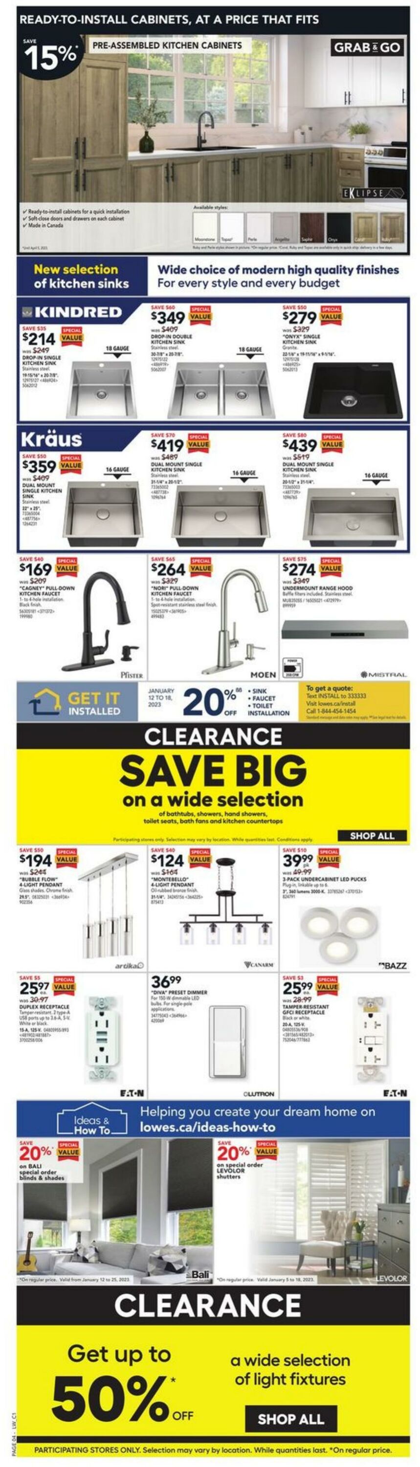 Circulaire Lowe's 12.01.2023 - 18.01.2023