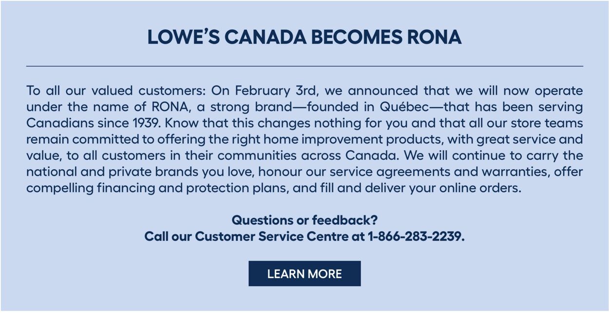Circulaire Lowe's 16.02.2023 - 22.02.2023