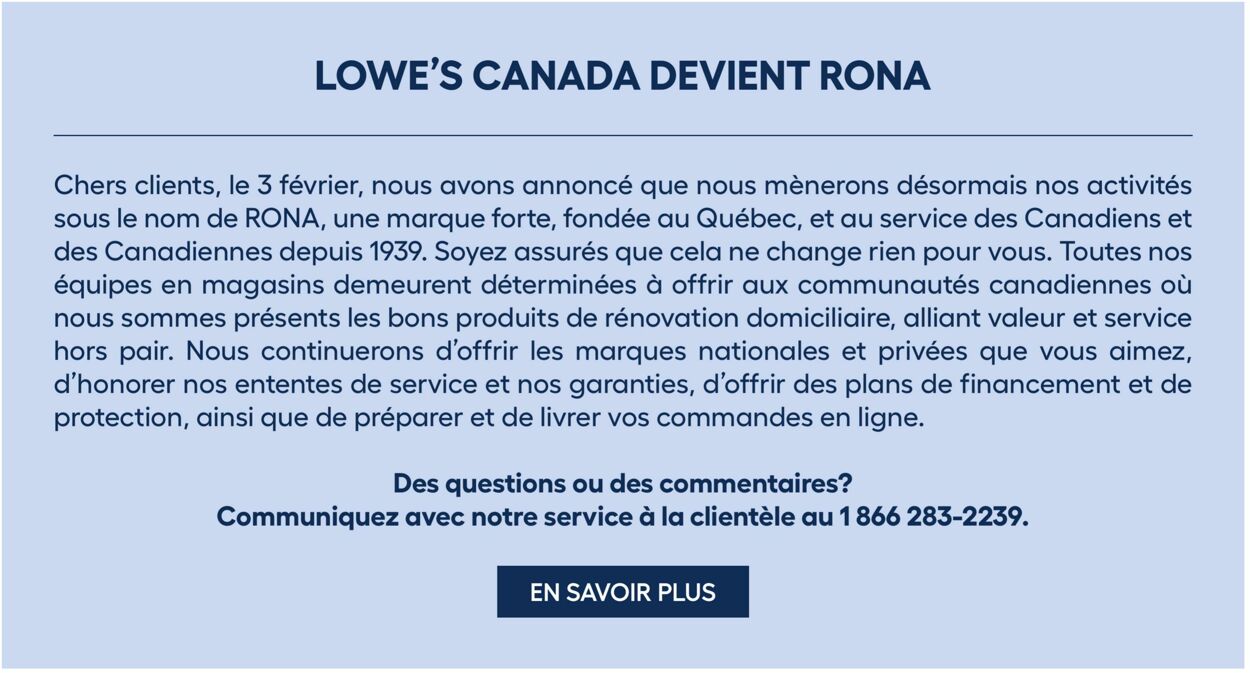 Circulaire Lowe's 16.02.2023 - 22.02.2023